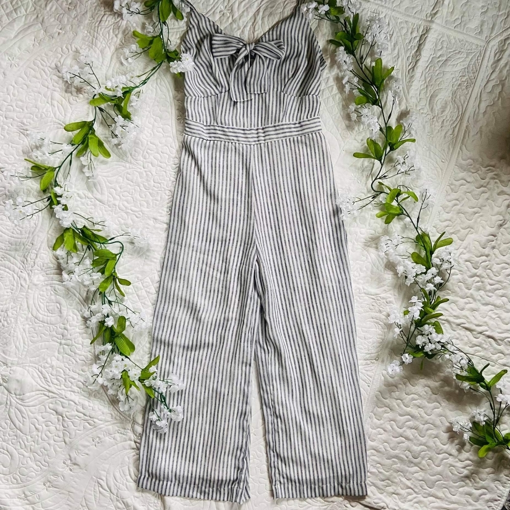 Striped jumpsuit